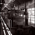 Kimberley train shed black and white